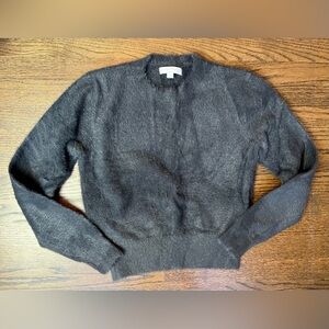 Spiritual Gangster Black Eyelash Sweater Size S Small